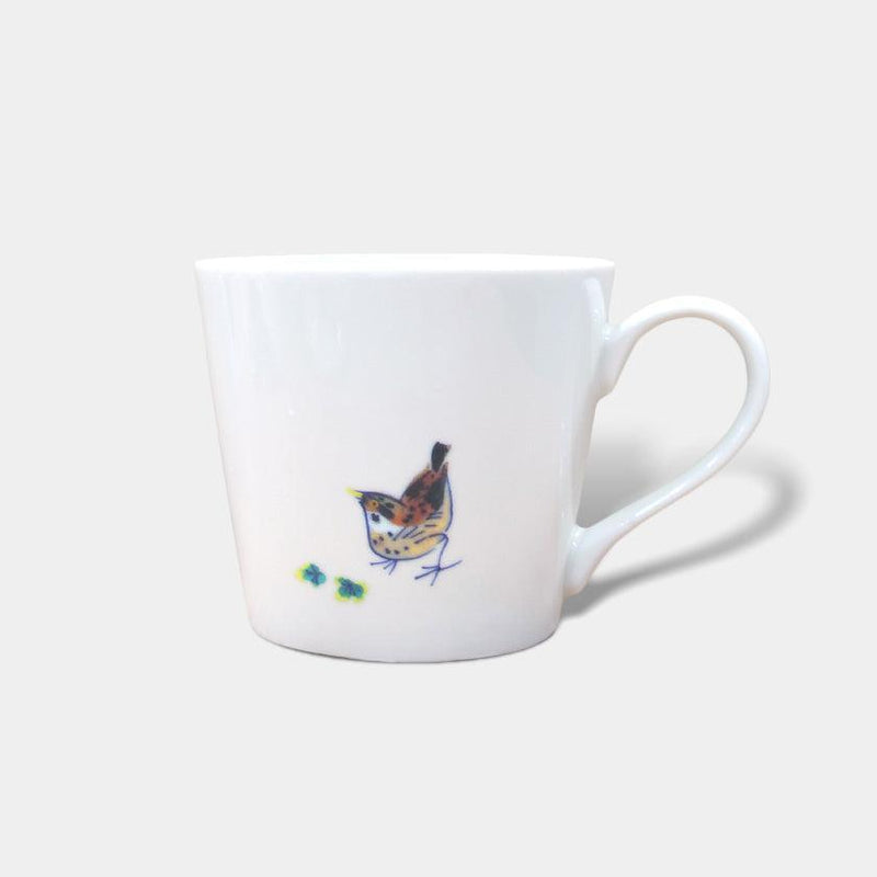 【マグカップ】温感 千鳥 (花と鳥) | 美濃焼 | 丸モ高木陶器