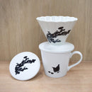 【マグカップ】温感 千鳥 (花と鳥) | 美濃焼 | 丸モ高木陶器