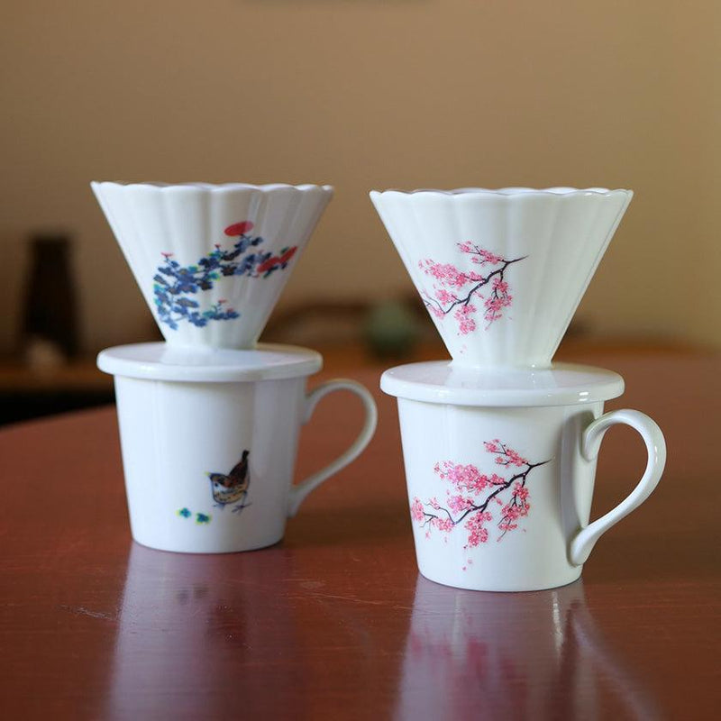 【コーヒーフィルター】温感 桜 | 美濃焼 | 丸モ高木陶器