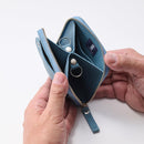 【本革キーケース】SMART MOVE! -type1 | アナログキーポケットタイプ- Kamo Blue (賀茂の浅水) | 革加工 | RAKUKEI