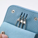 【本革キーケース】SMART MOVE! -type1 | アナログキーポケットタイプ- Kamo Blue (賀茂の浅水) | 革加工 | RAKUKEI