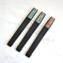 【扇子】箔彩 hakuiro 7.5寸 黒骨 | 京扇子 | 米原康人