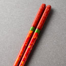 【箸】 夜空 暁 砂岩箸置付 (22.5cm) 桐箱 | 筆描き | 結晶