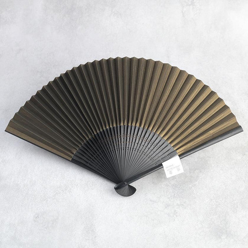 【扇子】男持 (7.5寸) 漆絵 鳳凰 (扇子袋付) | 名古屋扇子 | 末廣堂