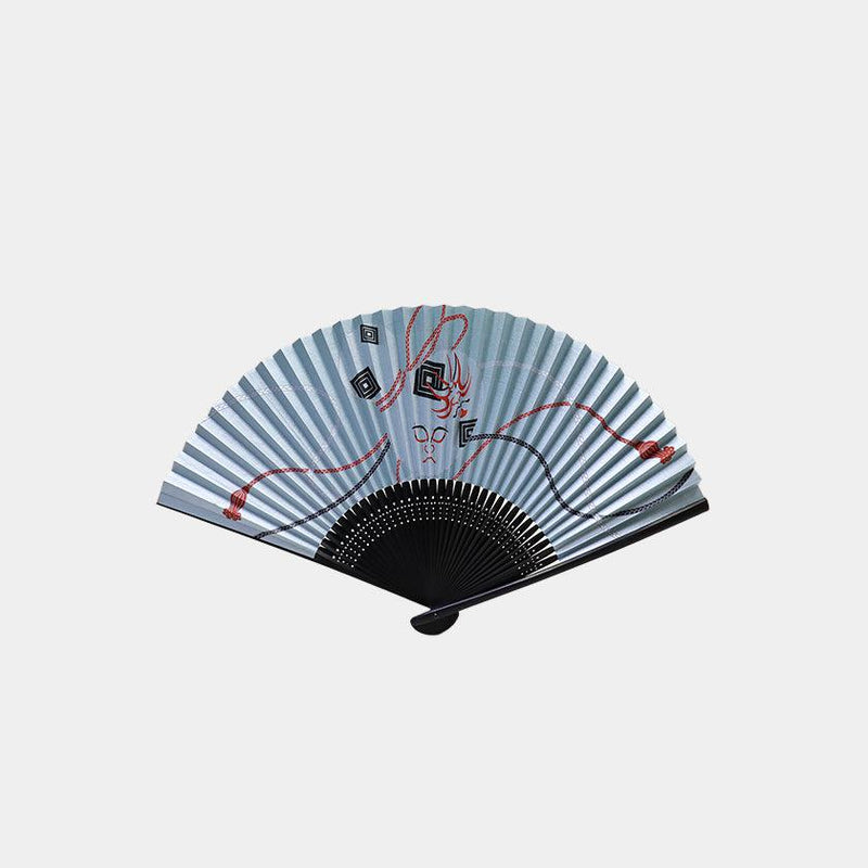 【扇子】ブルー地隈取 (7.5寸) | 名古屋扇子 | 末廣堂