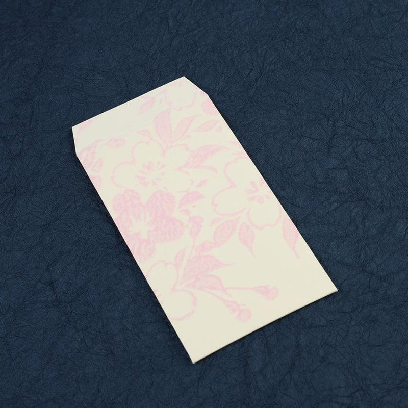【ポチ袋】(大) 桜 白地 (2枚) | 唐紙 | 唐源