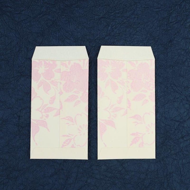 【ポチ袋】(大) 桜 白地 (2枚) | 唐紙 | 唐源