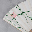 【扇子】つゆ草に向こう向きウサギ | 唐紙 | 唐源