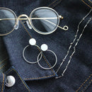 【ピアス】白磁シルバー | 有田焼 | 6.kiln