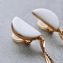 【イヤリング】半月 | 有田焼 | 6.kiln