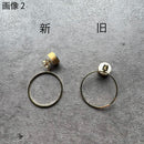 【ピアス】白磁シルバー | 有田焼 | 6.kiln