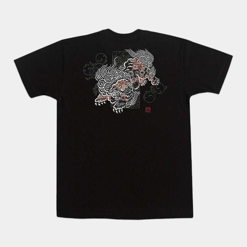 【Tシャツ】唐獅子牡丹 | シルクスクリーンプリント