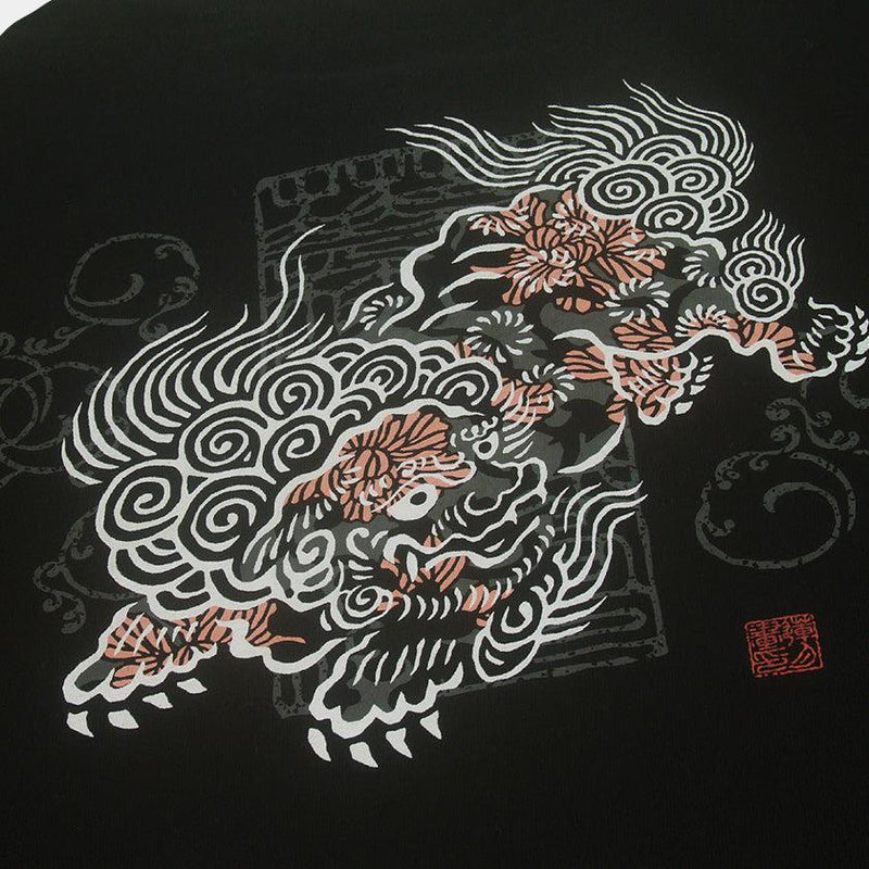 【Tシャツ】唐獅子牡丹 | シルクスクリーンプリント