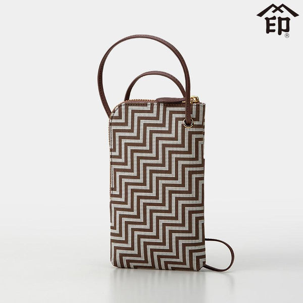 【ポシェット】CHEVRON スマホポシェット | 甲州印伝 | 印傳屋