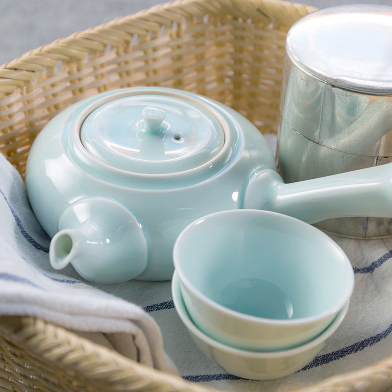 【茶器セット】青磁 一服茶器 | 波佐見焼 | 西海陶器