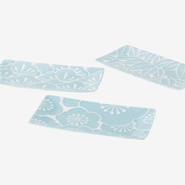 【皿3枚セット】はふり 長角皿 | 波佐見焼 | 西海陶器