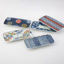 【皿5枚セット】染錦文様 長角皿揃 | 波佐見焼 | 西海陶器