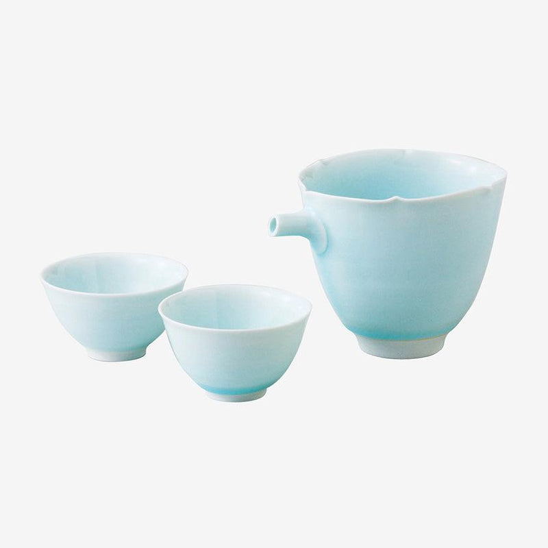 【酒器セット】青磁 半酒器 | 波佐見焼 | 西海陶器