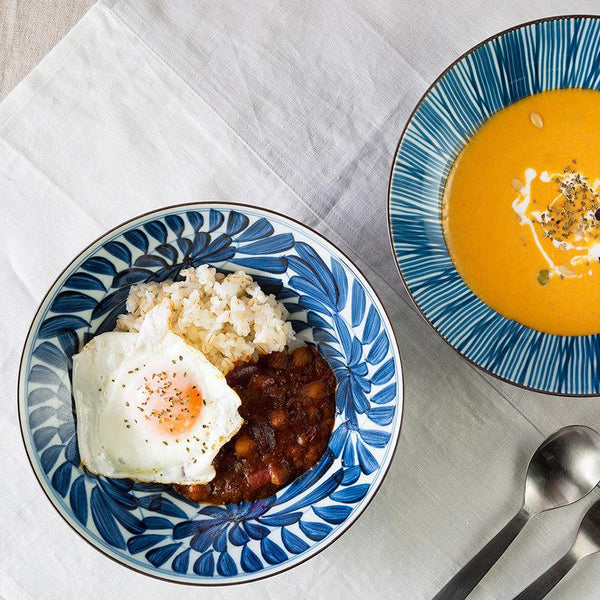 【皿ペアセット】古染紋 手描き多用鉢 | 波佐見焼 | 西海陶器