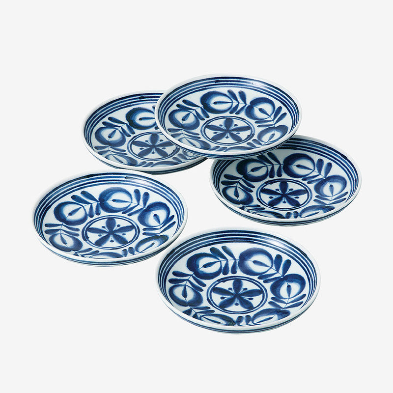【皿5枚セット】モダンブルー 取皿揃 | 波佐見焼 | 西海陶器