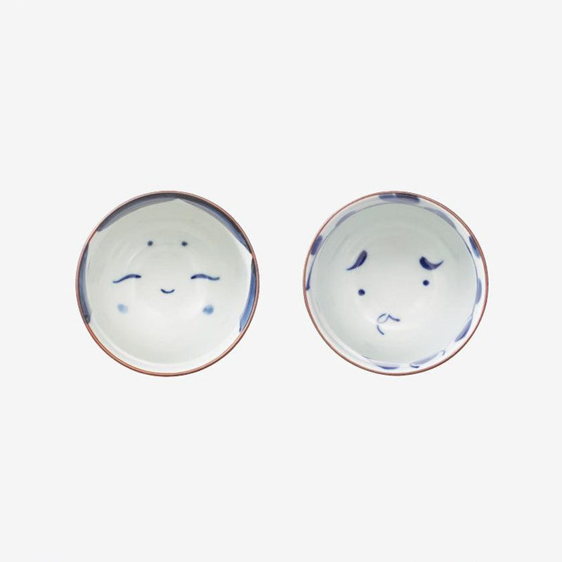 【湯湯呑ペアセット】おかめひょっとこ 組湯呑 | 波佐見焼 | 西海陶器