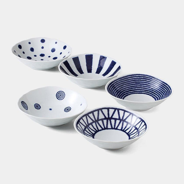 【小鉢 5点セット】藍玉 小鉢揃 | 波佐見焼 | 西海陶器