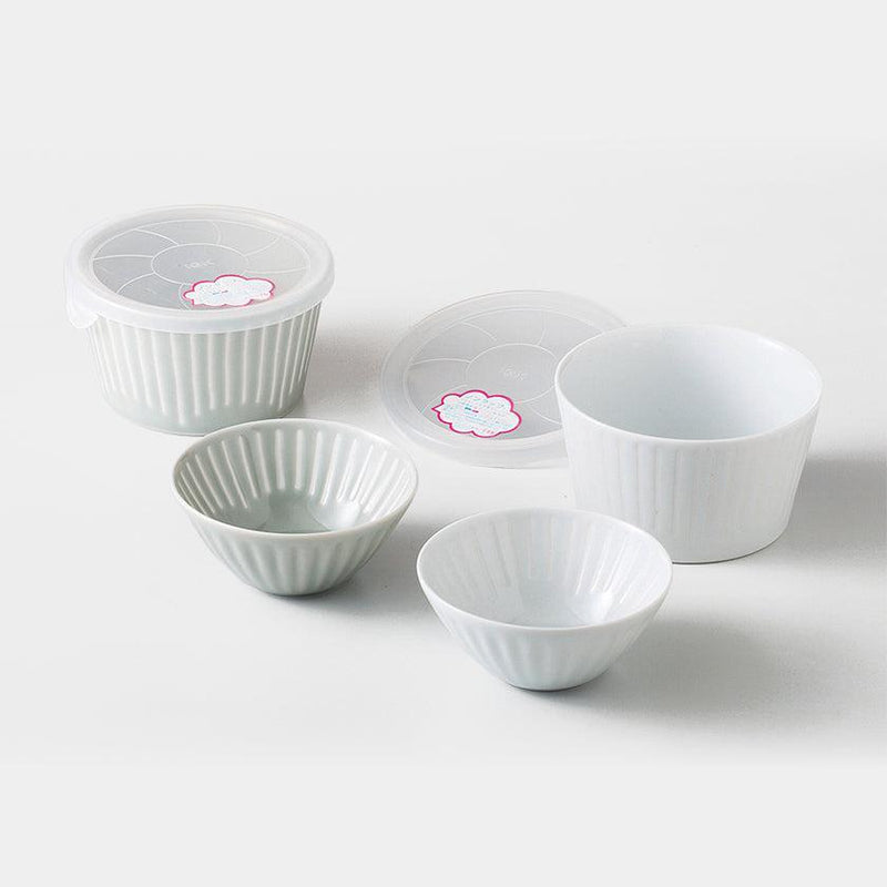 【ボール 4点セット】花ふわり ピクルスセット | 波佐見焼 | 西海陶器