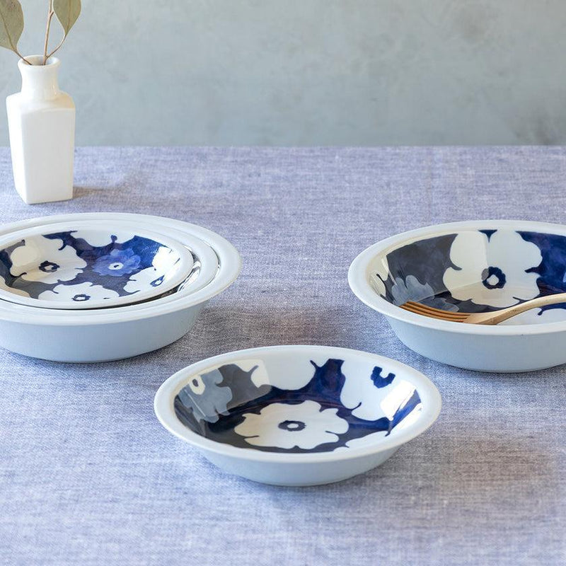【皿 3枚セット】藍花 入れ子皿 | 波佐見焼 | 西海陶器
