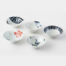 【小鉢 5個セット】古染絵変り なぶり小付揃 | 波佐見焼 | 西海陶器