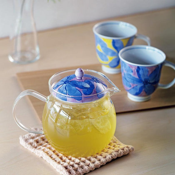 【ポット】モクレン SS ガラスポット (紫) 大 | 波佐見焼 | 西海陶器