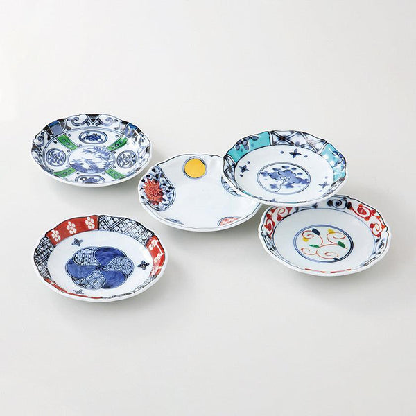 【皿 5個セット】錦絵変り 小皿揃 | 波佐見焼 | 西海陶器