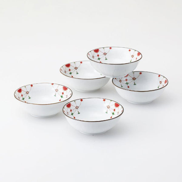 【鉢 5個セット】瓔珞文 小鉢揃 | 波佐見焼 | 西海陶器