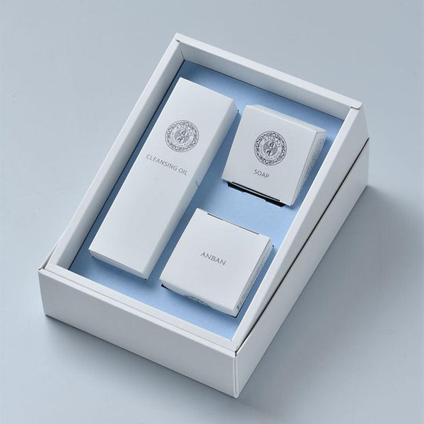 【スキンケアセット】ANBAN クラシックトリオセット (和漢石けん ･ 保湿クリーム ･ クレンジングオイル) | 和漢スキンケア | 京LOCO
