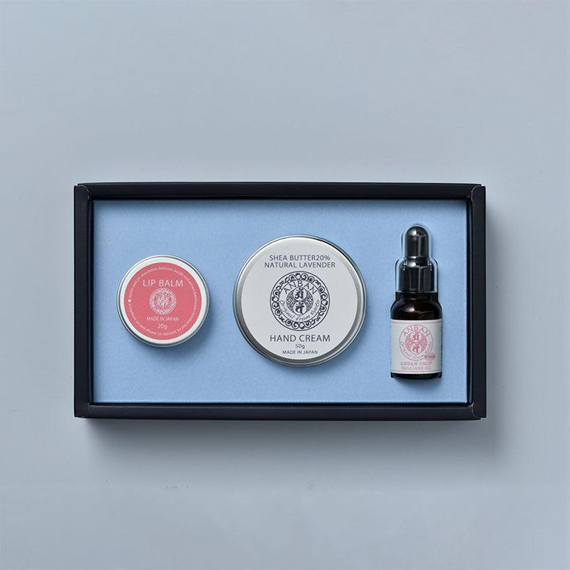 【スキンケアセット】ANBAN デイリーグロウセット (リップバーム ･ ハンドクリーム ･ スクワランオイル) | スキンケア | 京LOCO