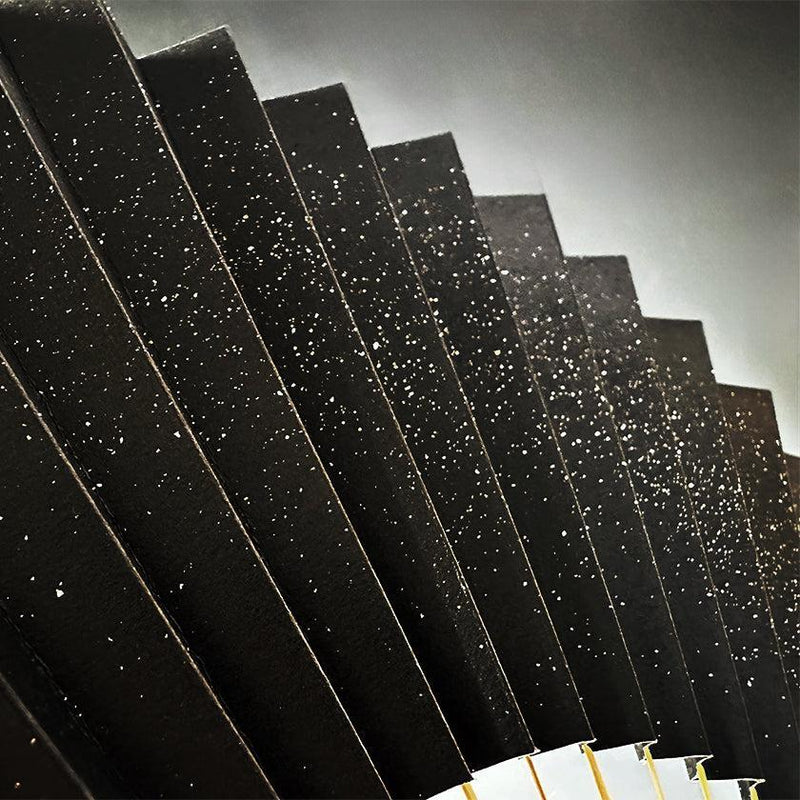 【扇子】月想扇 満月想 星空 | 唐紙 | 景美風月