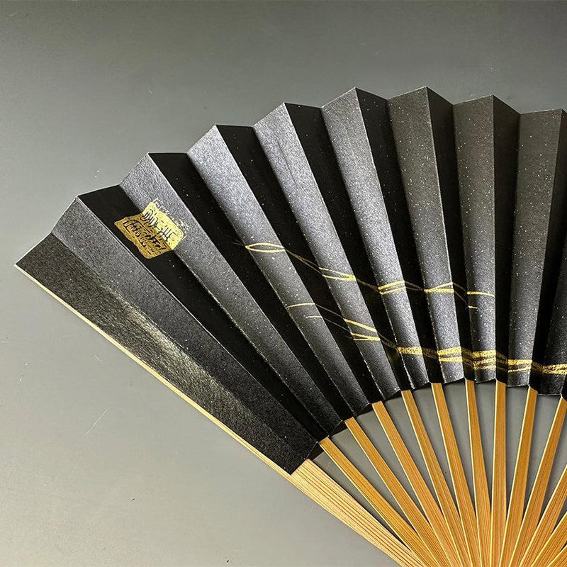 【扇子】月想扇 満月想 星空 | 唐紙 | 景美風月