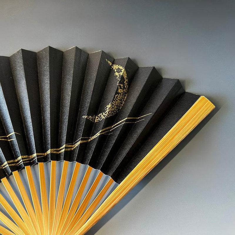 【扇子】月想扇  三日月想 | 唐紙 | 景美風月