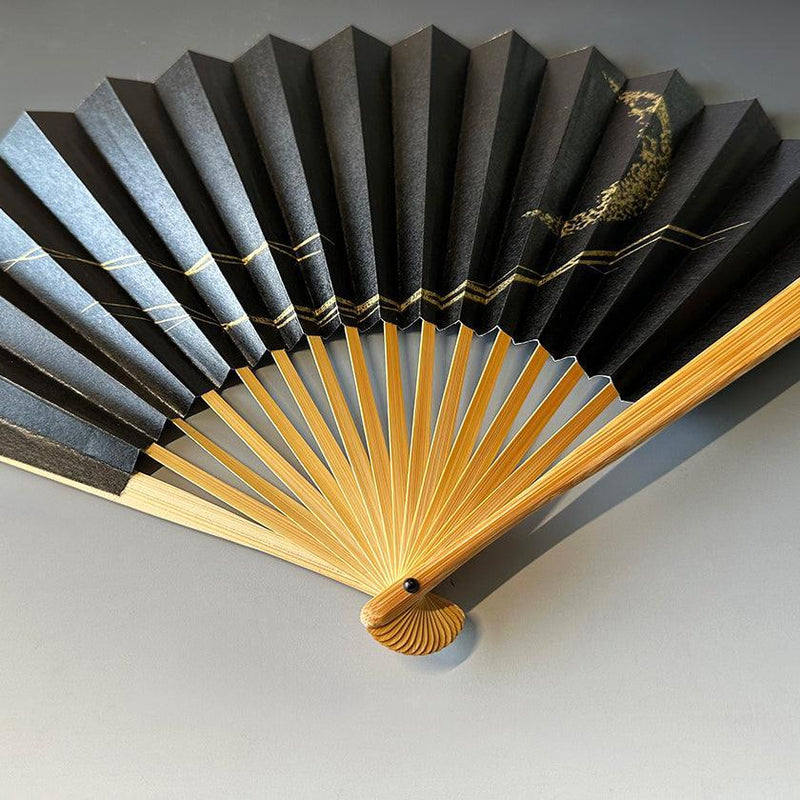 【扇子】月想扇  三日月想 | 唐紙 | 景美風月