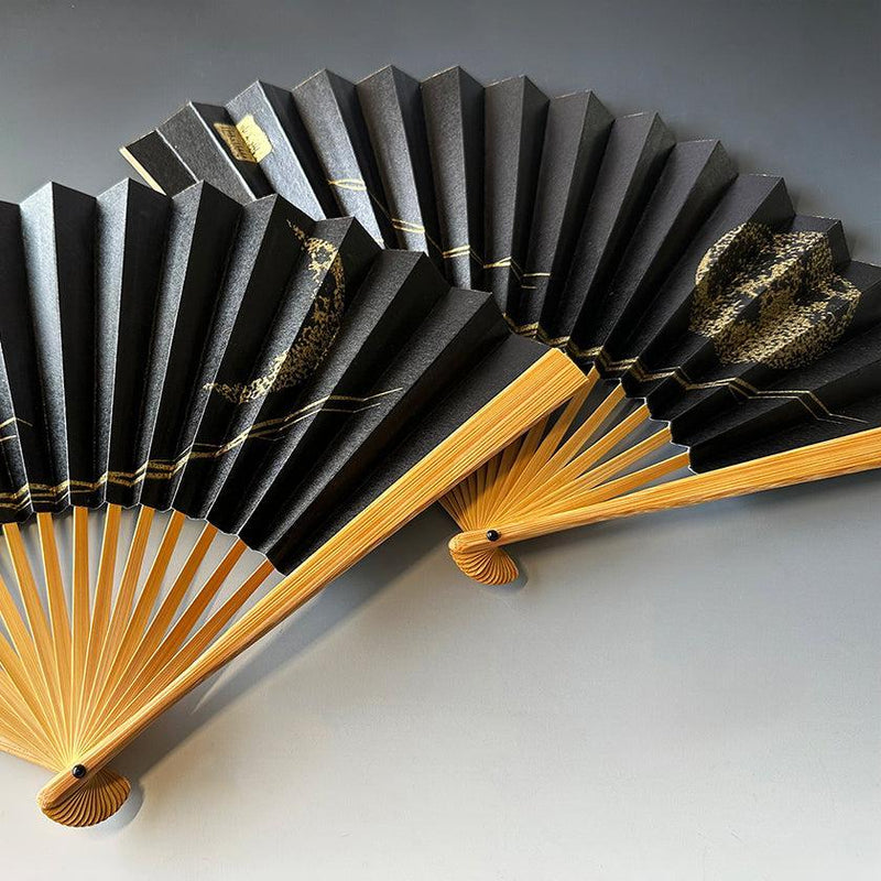 【扇子】月想扇  三日月想 | 唐紙 | 景美風月