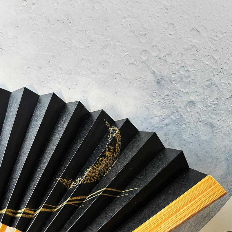 【扇子】月想扇  三日月想 | 唐紙 | 景美風月