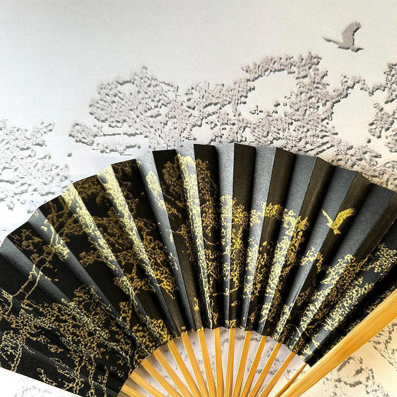 【扇子】桧翔想 鷹 | 唐紙 | 景美風月