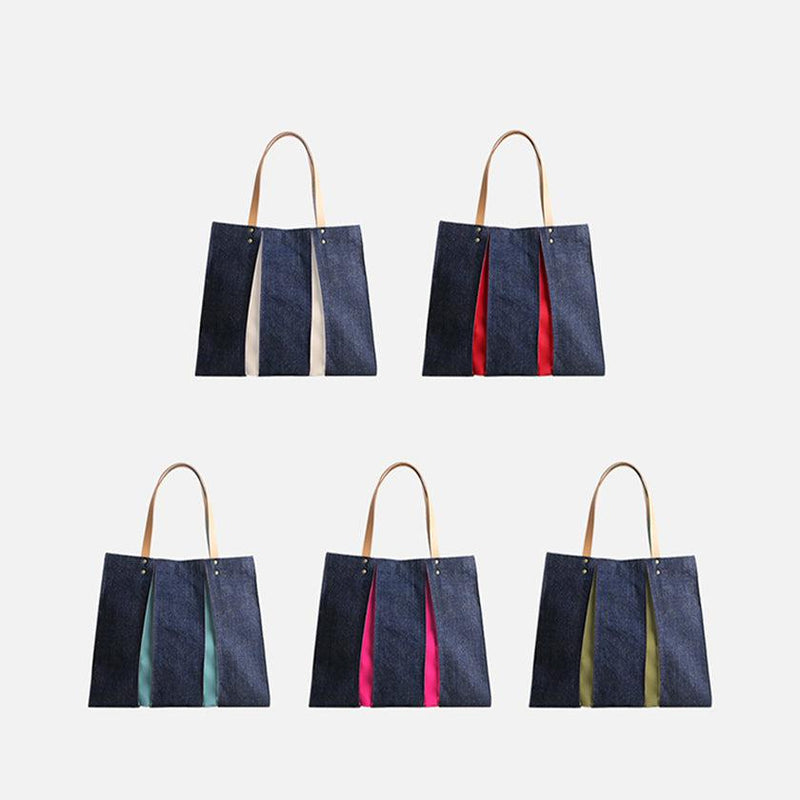【トートバッグ】ougi denim WH | 布アート | KOSHO