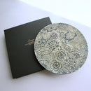 【お皿】大皿 京友禅尽くし - 黒 | 摺り友禅彫刻師 | Sansai