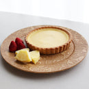 【お皿】リム皿 唐草葡萄 - 生成り | 摺り友禅彫刻師 | Sansai