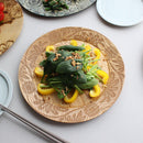 【お皿】リム皿 花輪 | 摺り友禅彫刻師 | Sansai