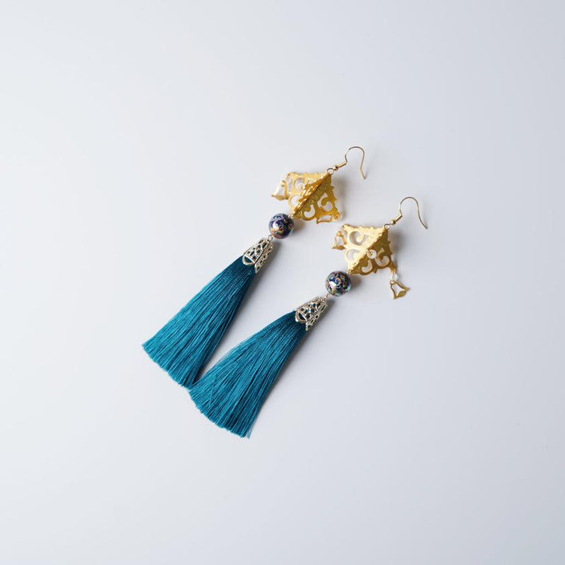 【ピアス/イヤリング】ターコイズ・ブルー | 京仏壇・京仏具 | KYO CRAFT IWATA HOURAIYA
