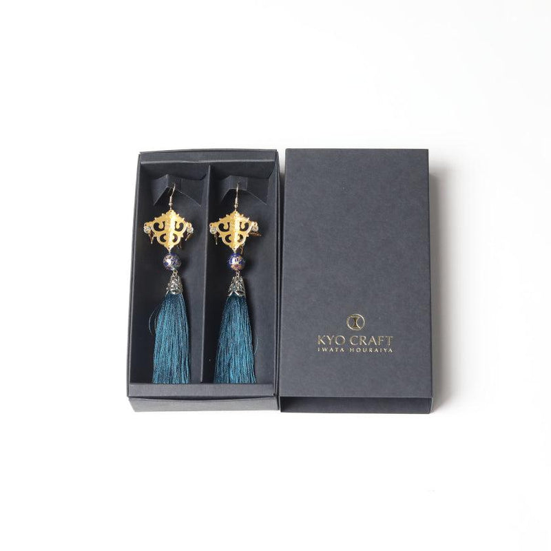 【ピアス/イヤリング】ターコイズ・ブルー | 京仏壇・京仏具 | KYO CRAFT IWATA HOURAIYA