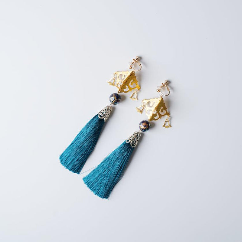 【ピアス/イヤリング】ターコイズ・ブルー | 京仏壇・京仏具 | KYO CRAFT IWATA HOURAIYA