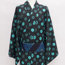 【細帯】DIFFUSION  ブルー | 西陣織 | 初音工房（受注生産3ヶ月）