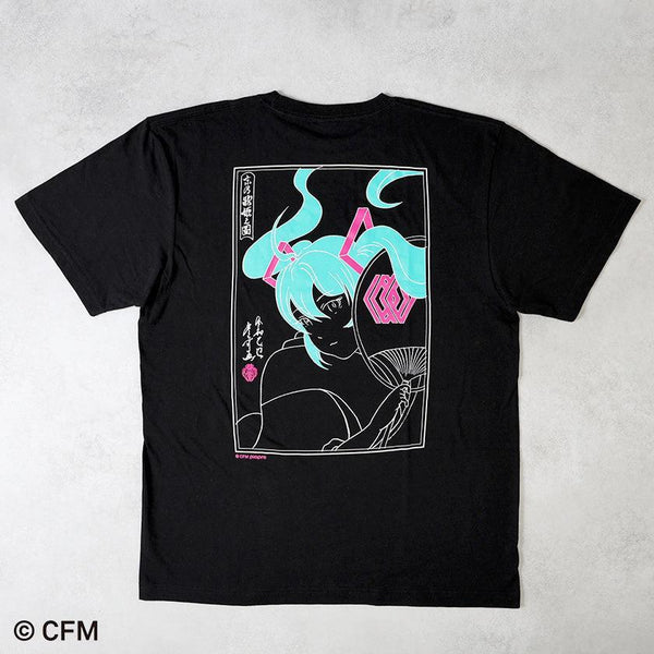 手捺染 初音ミク 日本製Tシャツ